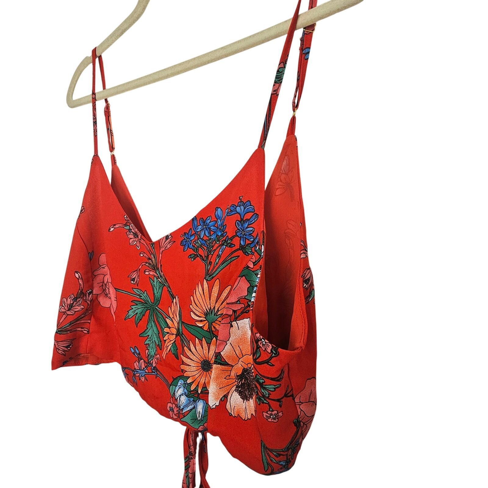 Lululemon NEW Lulu's Red Floral Print 2-Pc. Set Wrap Skirt Crop Top XL Size XL / US 12-14 / IT 48-50 - 2 Thumbnail