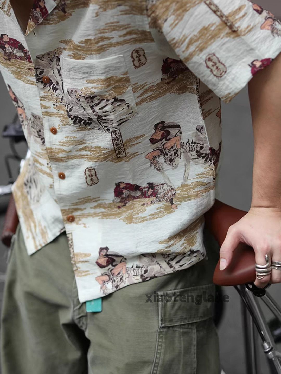 Vintage Unisex outdoor punk hiphop yuppie pattern aloha shirt Size US XXL / EU 58 / 5 - 4 Thumbnail