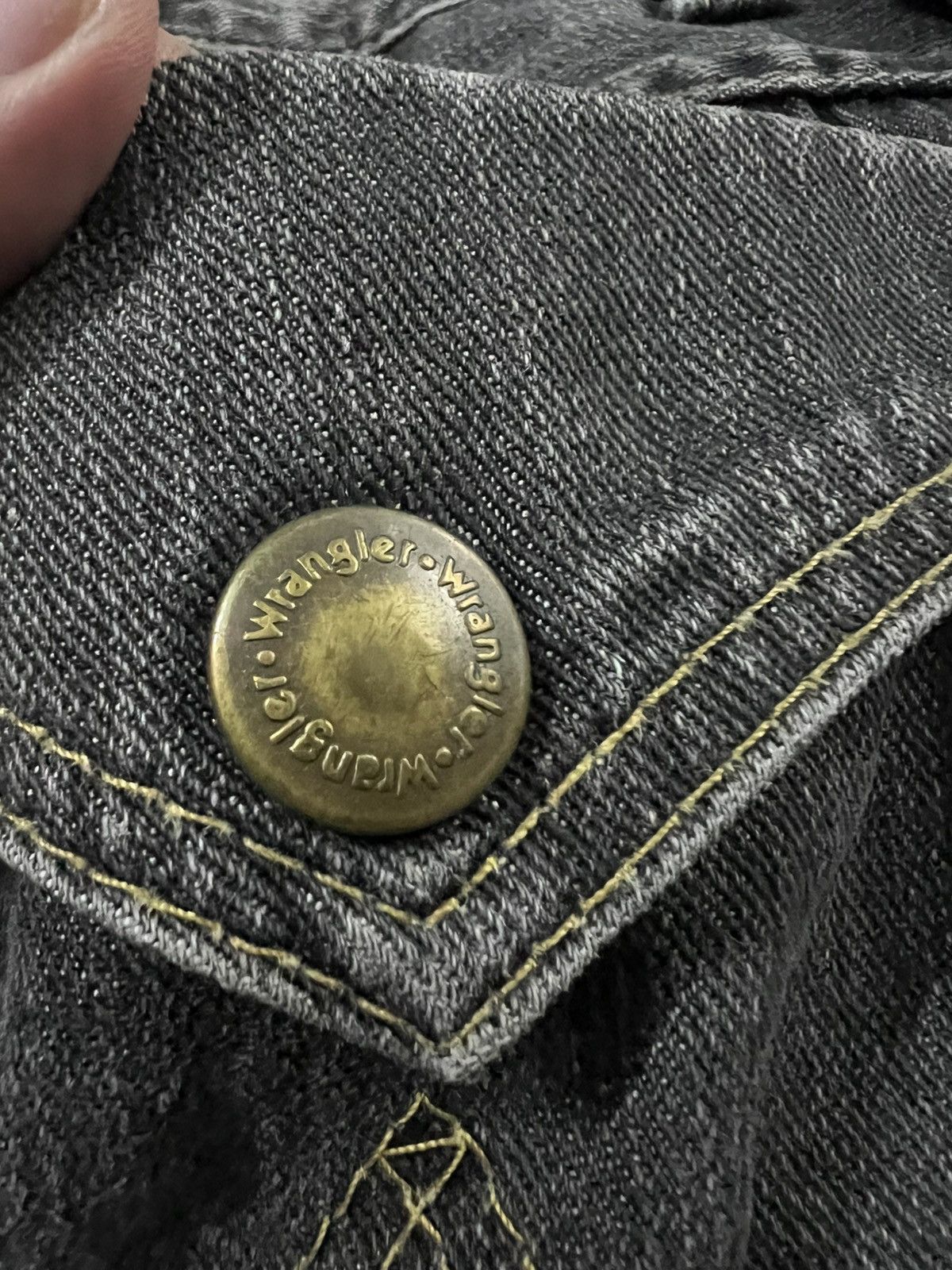 If Six Was Nine × Le Grande Bleu (L.G.B.) × Wrangler 💥Double Waist 💥Vintage Wrangler Faded Flare Jeans Rare Size US 31 - 20 Thumbnail