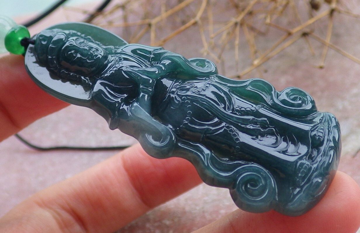 Other 106899 VS Certified Jadeite Jade Green Pendant Guanyin Size ONE SIZE - 6 Thumbnail