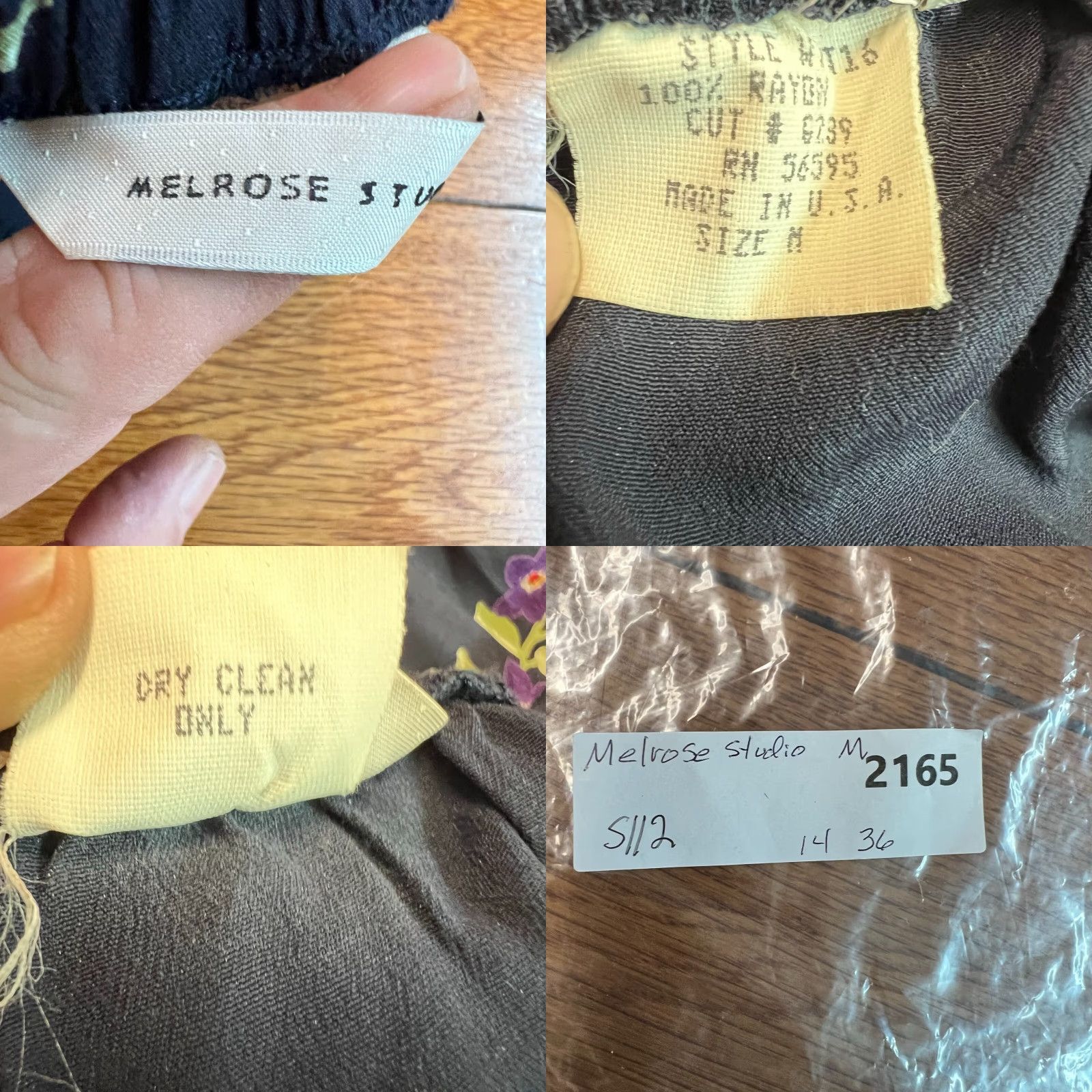Vintage VINTAGE Melrose Studio Skirt Woman Floral Blue Pleated M Long 36 in Rayon Chambray Pull On Casual Size 32" / US 10 / IT 46 - 8 Thumbnail