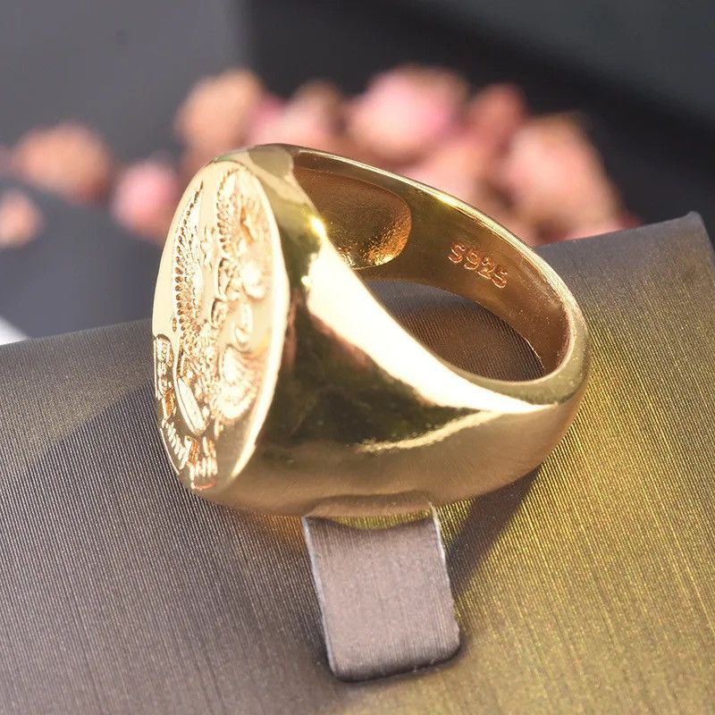 Jewelry × Vintage Classic Vintage Men's Gold Plated Jewelry Royal Noble Size ONE SIZE - 5 Thumbnail
