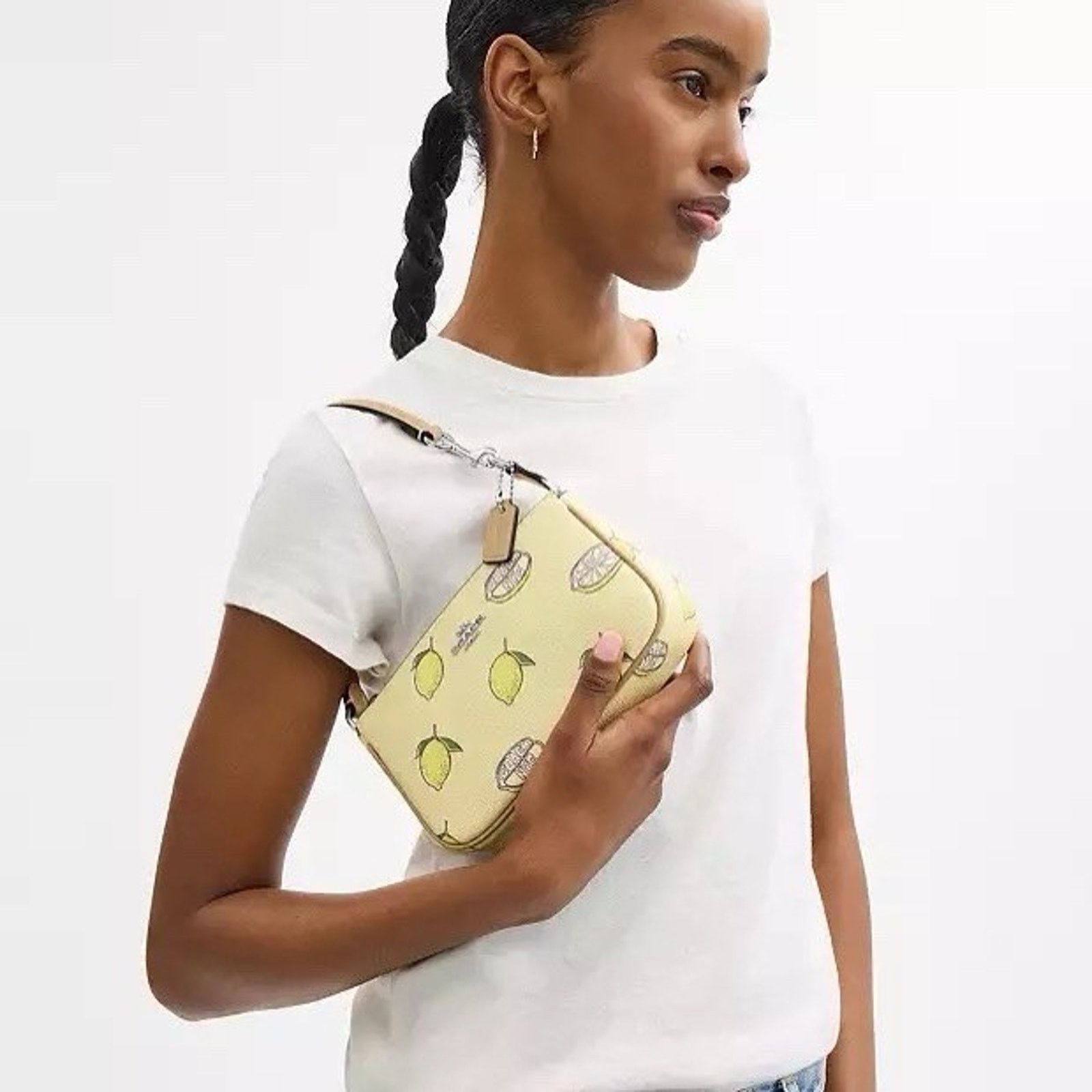 Coach NWT Coach Nolita 19 Leather Shoulder Bag Lemon CAL26 Size ONE SIZE - 10 Thumbnail