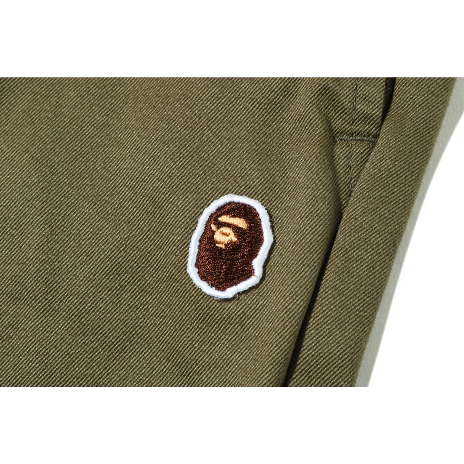 Bape Bape One Pont Loose Fit Dark Olive Chino Pants Size Medium Size US 31 - 3 Thumbnail