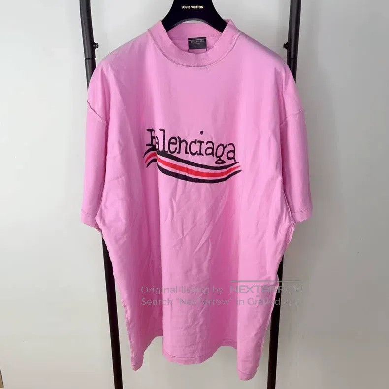 Balenciaga Balenciaga Logo print crew neck short-sleeve T-shirt, wome Size L / US 10 / IT 46 - 1 Thumbnail