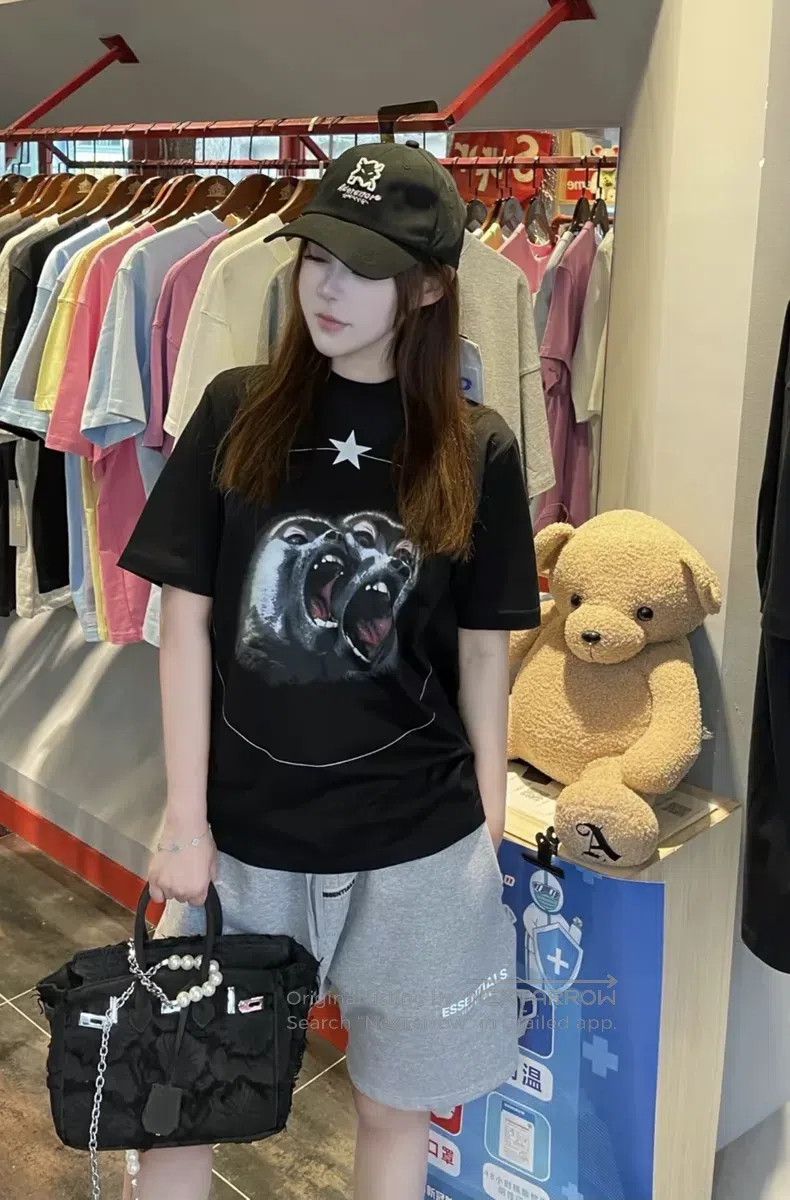 Givenchy Givenchy Double Monkey Blue Print Short Sleeve Size US XS / EU 42 / 0 - 6 Thumbnail