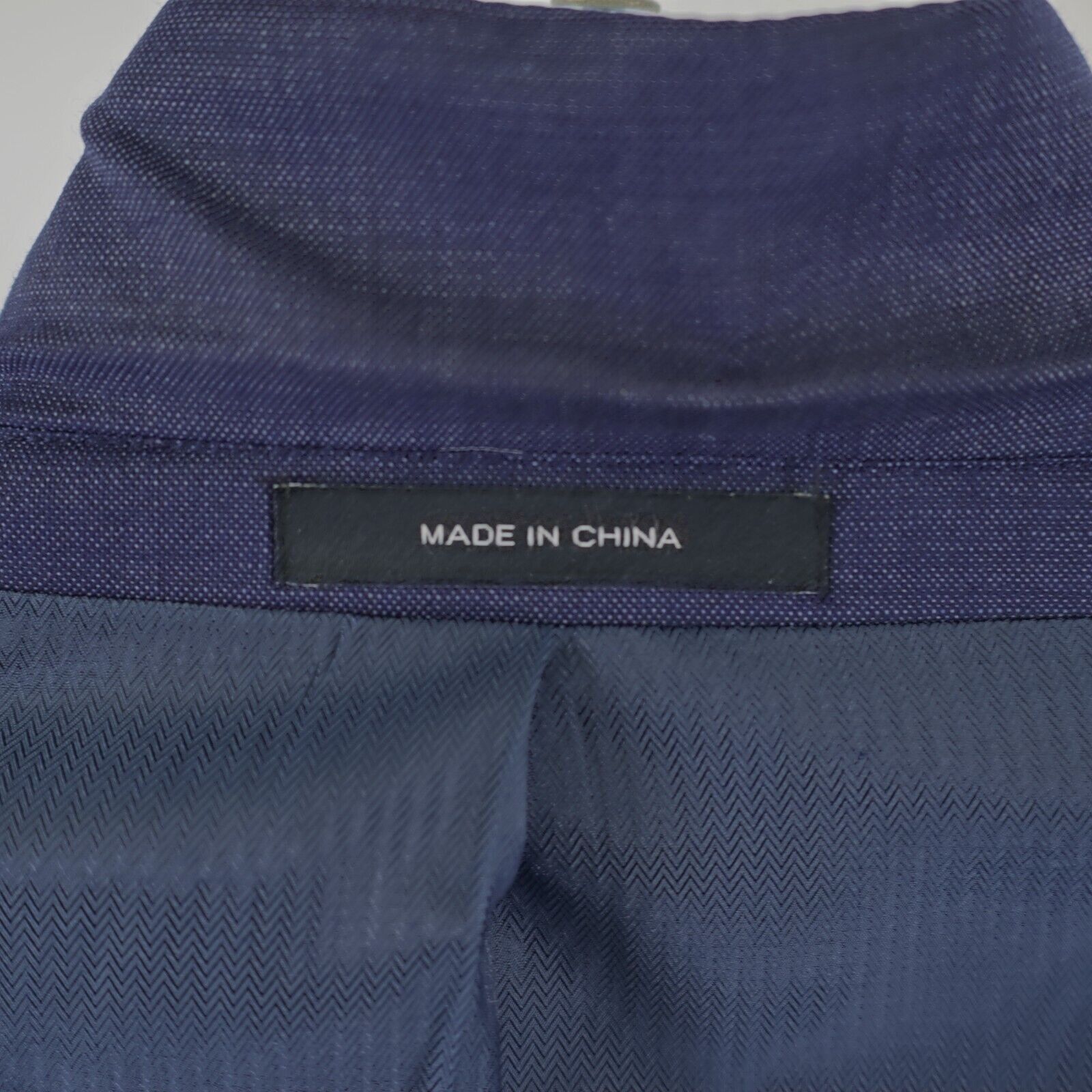 Kenneth Cole Kenneth Cole Awearness Wool Blue Birdseye 2 Button Blazer 44 Size 44S - 13 Thumbnail