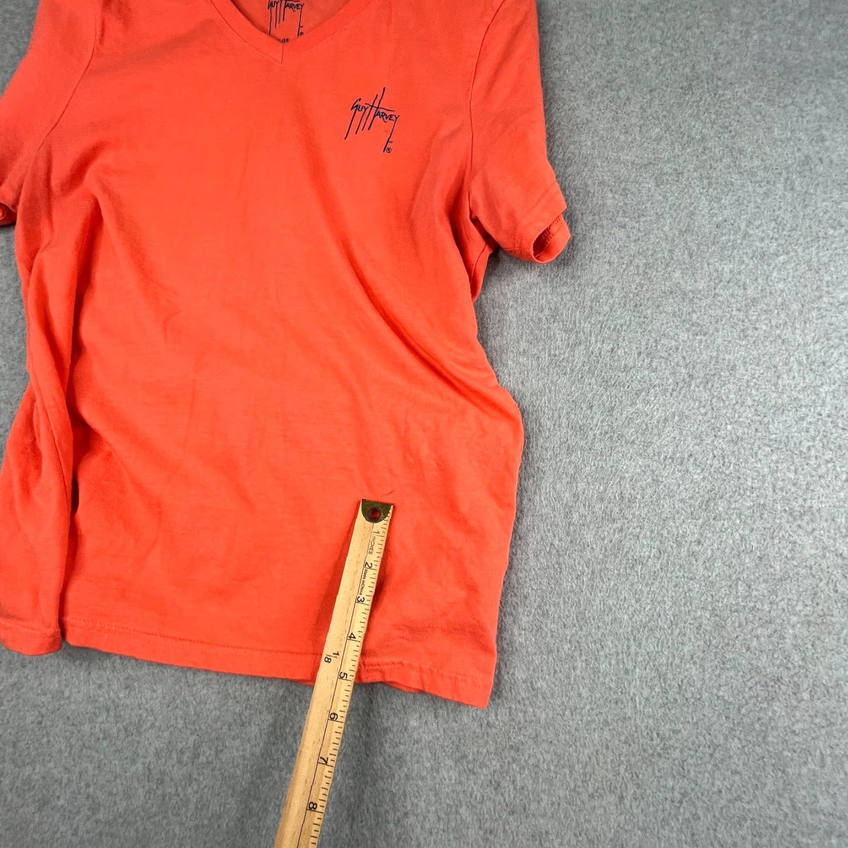 Guy Harvey Guy Harvey T Shirt Womens XL Orange Heart Fish Graphic Print Casual Ladies Size XL / US 12-14 / IT 48-50 - 6 Thumbnail