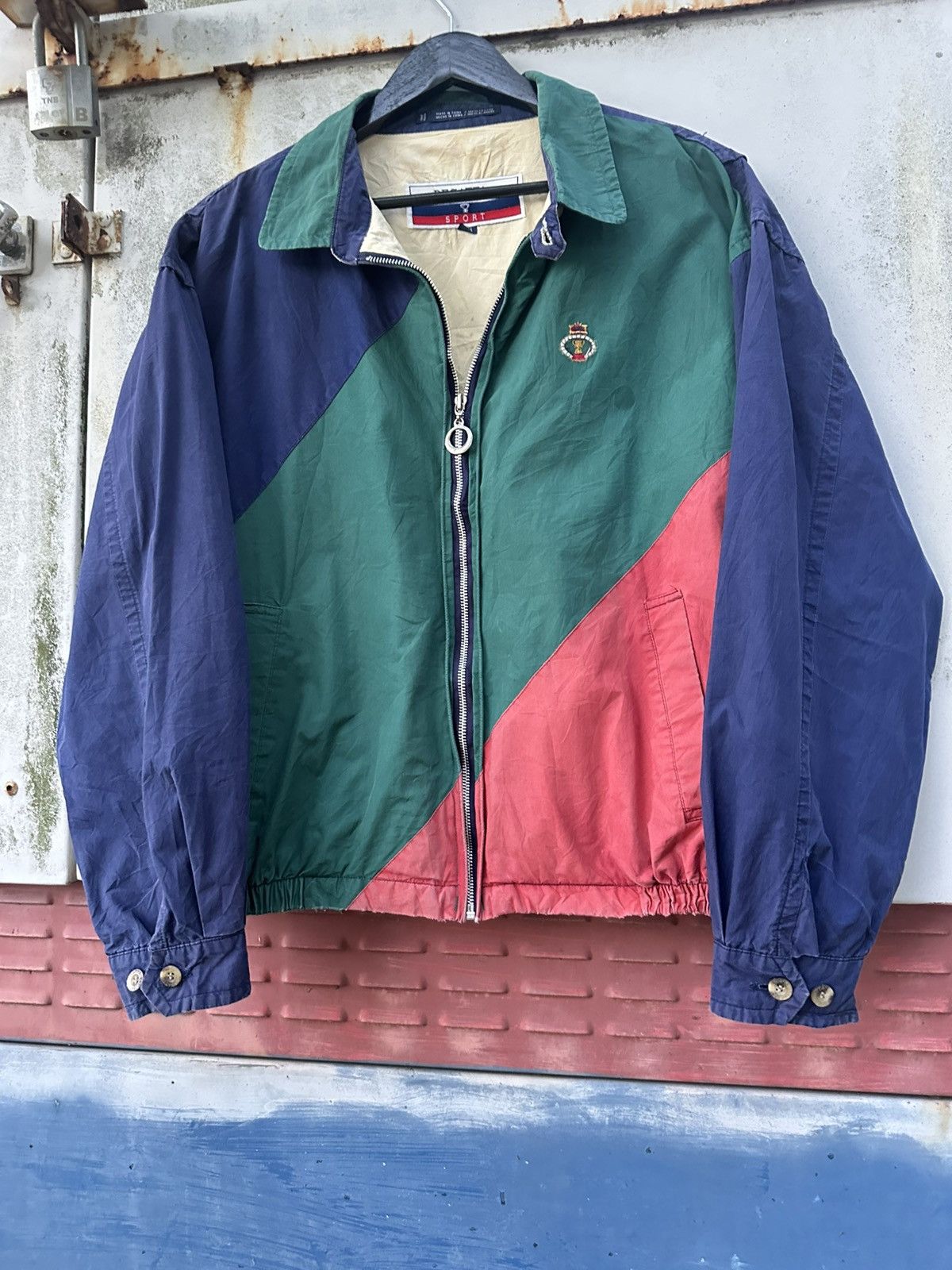 Vintage THRASHED Faded Regatta Sport Colour Block Bomber Jacket Size US M / EU 48-50 / 2 - 5 Thumbnail
