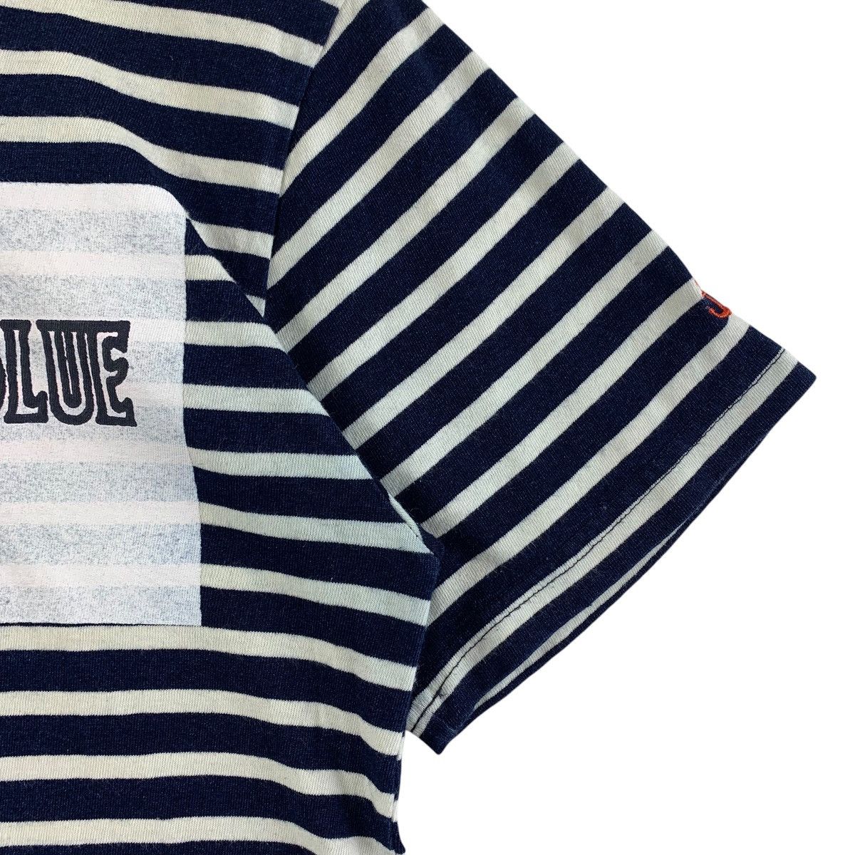 Blue Blue Japan × Japanese Brand × Vintage Vintage BLUE BLUE X SHIP big spellout logo printed tee Size US M / EU 48-50 / 2 - 7 Thumbnail