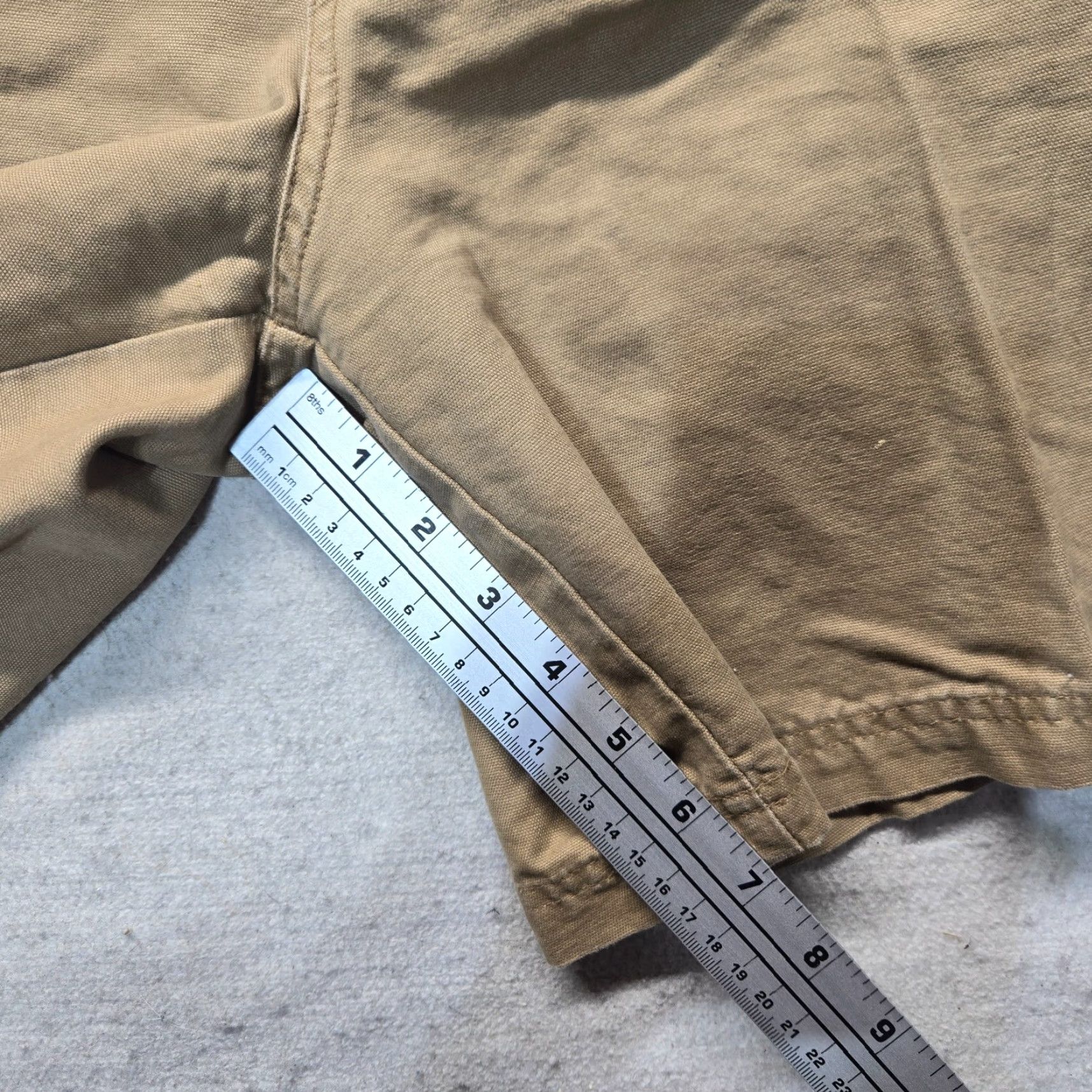 Vintage VINTAGE Saddlebred Men's Cargo Shorts Casual Khaki Tan Brown Medium 36 Zipper Pockets Stretch Size US 36 / EU 52 - 6 Thumbnail