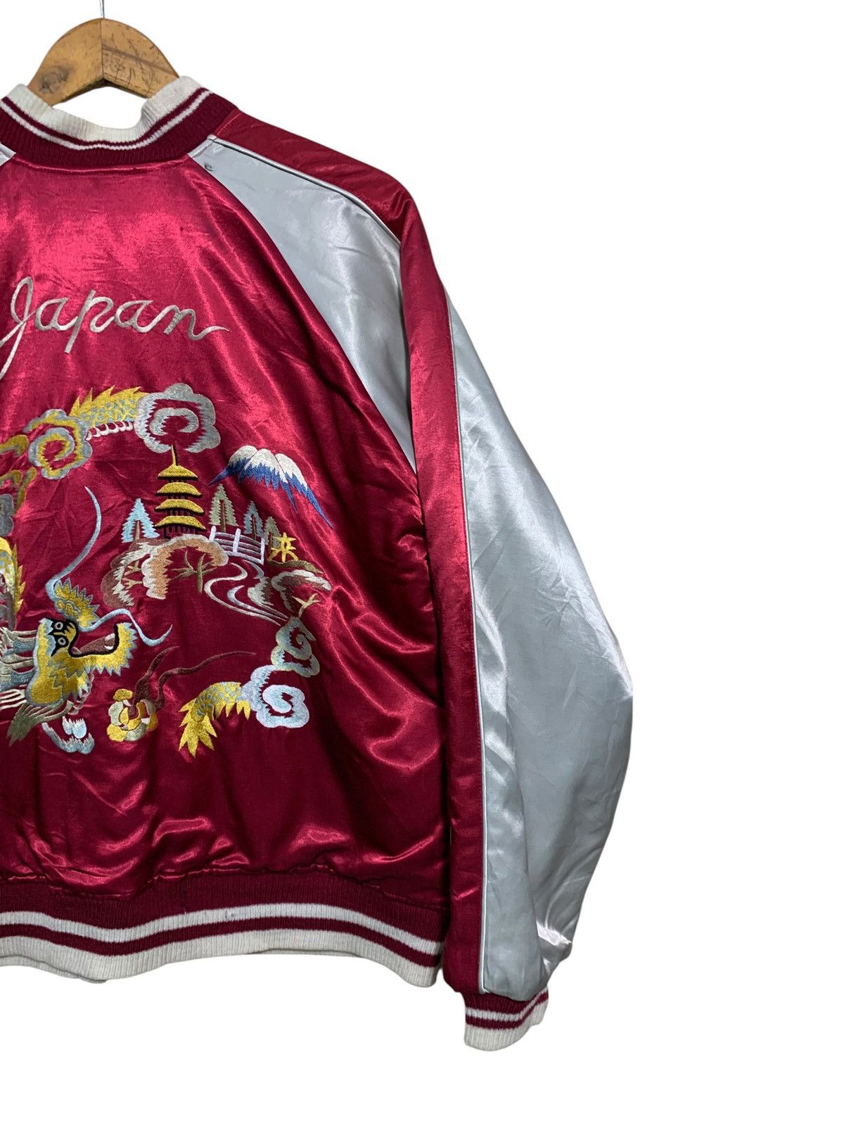 Japanese Brand 🔥VTG SUKAJAN SOUVENIR JACKETS SATEEN/RAYON REVERSIBLE Size US M / EU 48-50 / 2 - 9 Thumbnail