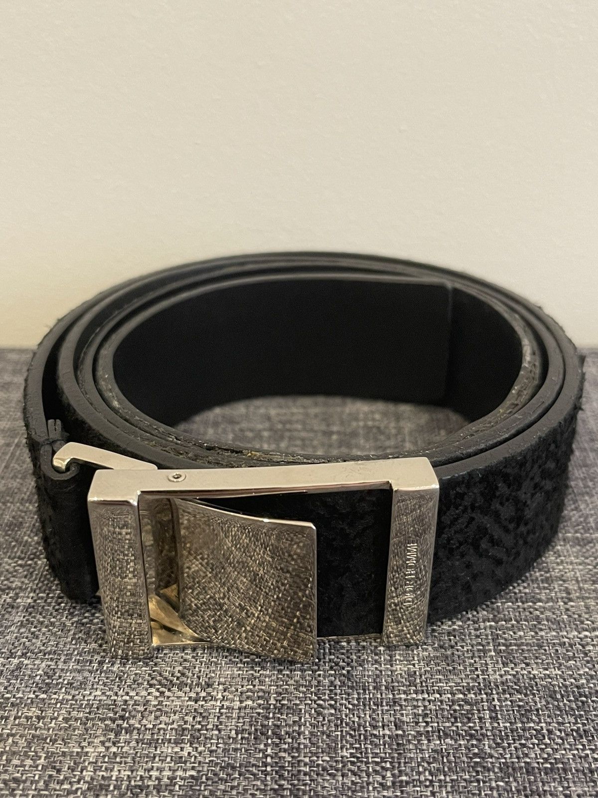 03 Dior homme Hedi Slimane leather belt sz80