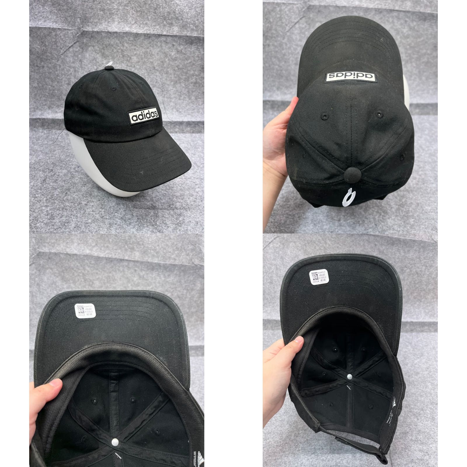 Adidas Adidas Hat Cap Strap Back One Size Black 100% Cotton Golf Hat Outdoor Unisex Adults Mens Womens Size ONE SIZE - 8 Thumbnail
