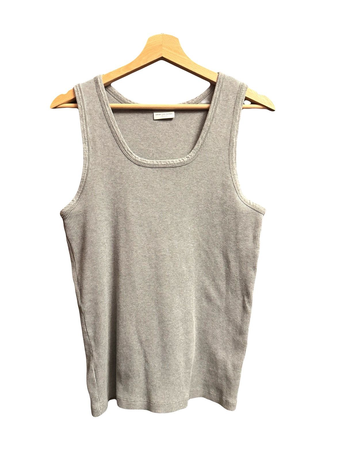 Dries Van Noten dries van noten square neck rib tank top M fitted Size US M / EU 48-50 / 2 - 1 Thumbnail