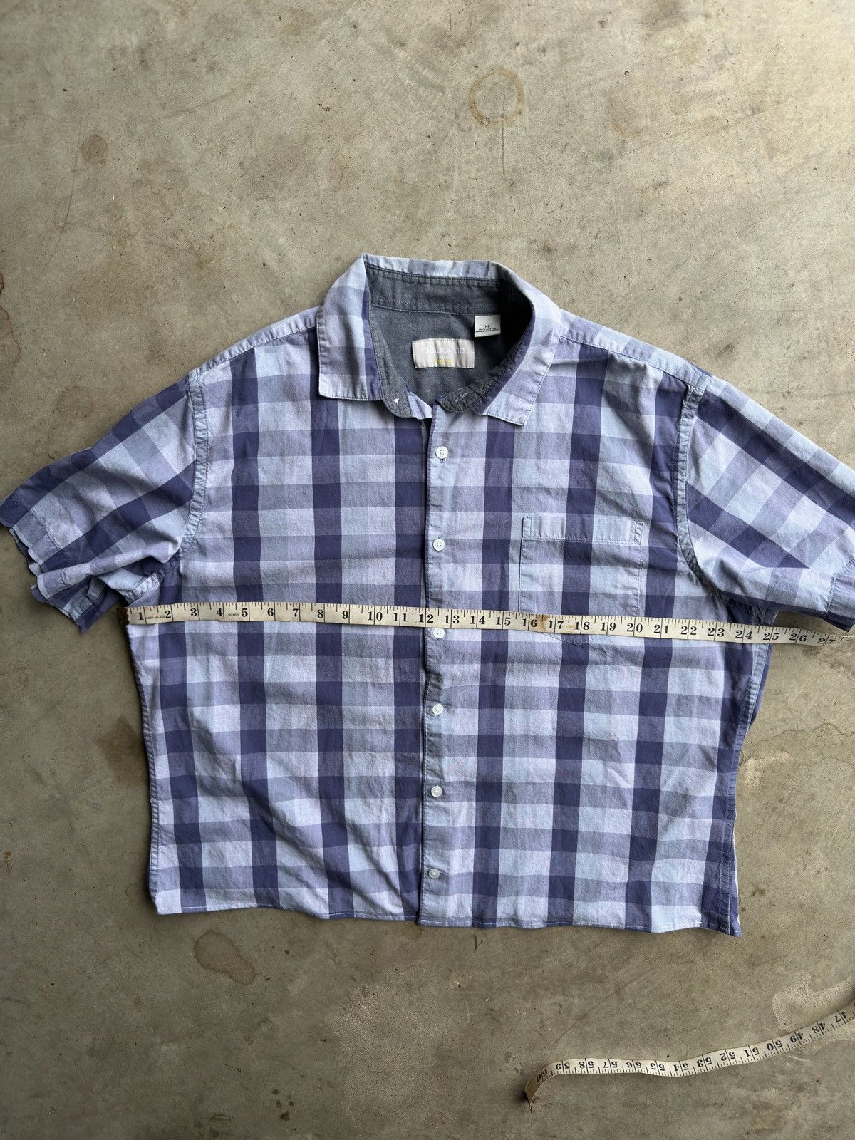 Other Vintage Cropped Plaid Button Down Shirt - L Size US L / EU 52-54 / 3 - 4 Thumbnail