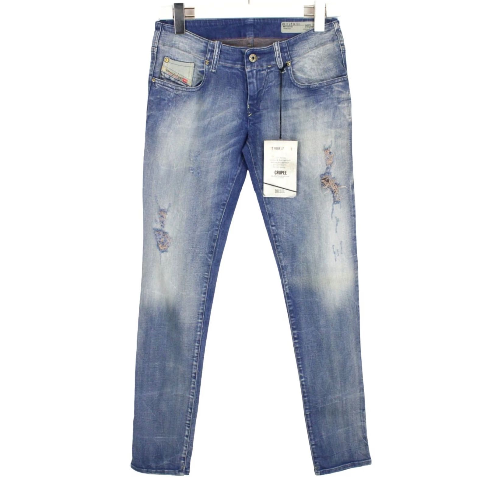 Diesel DIESEL Grupee Super Slim-Skinny Low Waist 0808G Stretch Jeans Women's W27/L32 Jeans Size 27" / US 4 / IT 40 - 2 Thumbnail