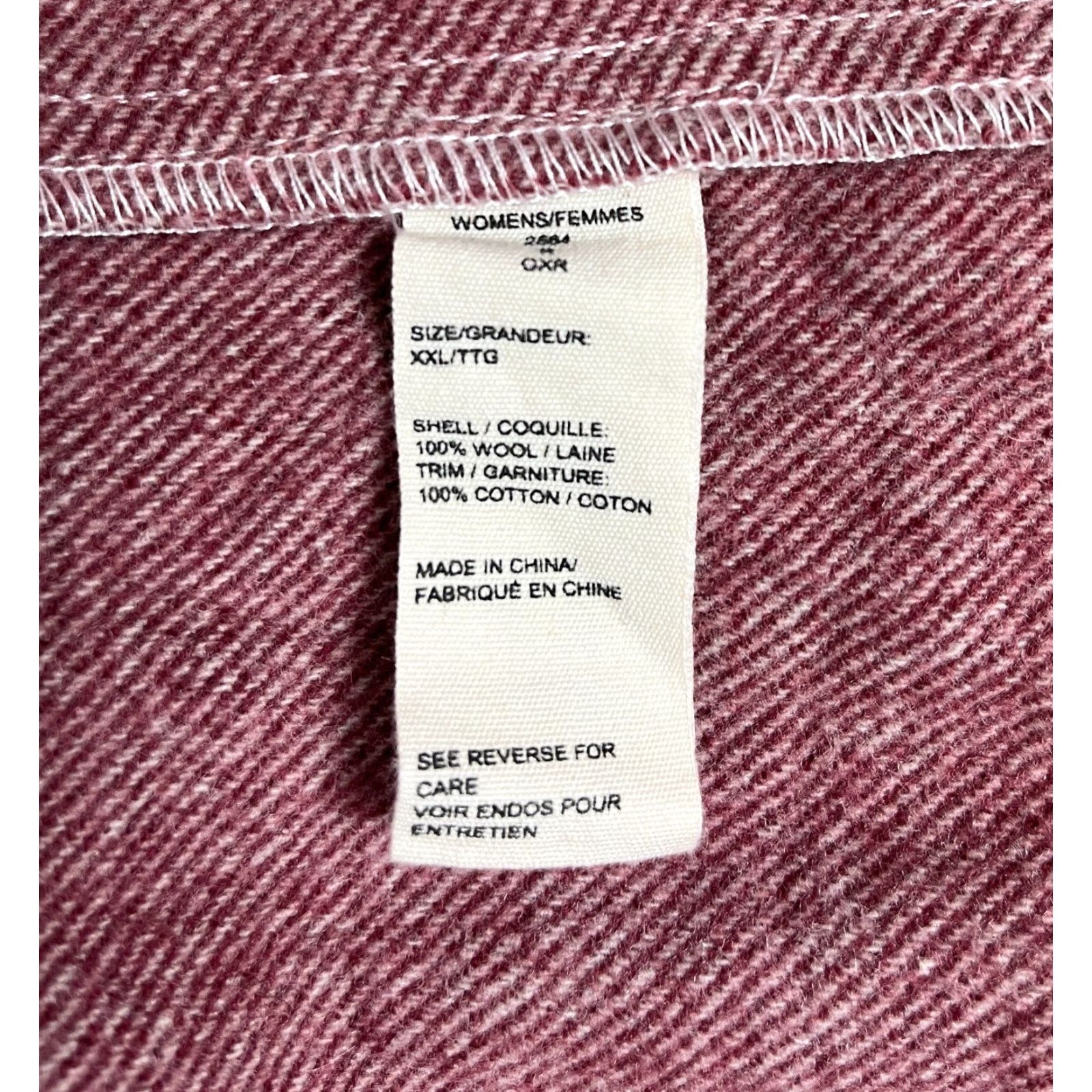 Vintage Woolrich Women's Snap Front Shirt 2XL Wool Pink Red Casual Long Sleeve Collared Button-Up Size XXL / US 16-18 / IT 52-54 - 6 Thumbnail