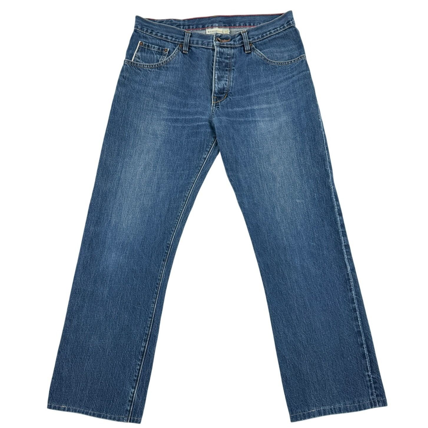 Raleigh Denim Raleigh Denim Straight Selvedge Jeans 33 Made in USA Size 33" - 4 Thumbnail