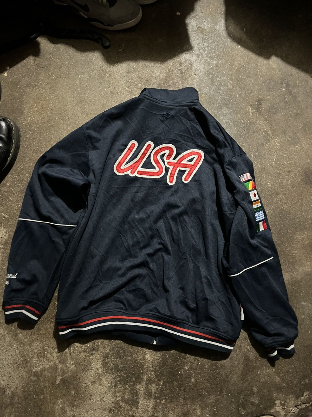 Rocawear Vintage y2k rocawear usa navy and blue flag zip up sweater Size US L / EU 52-54 / 3 - 5 Thumbnail