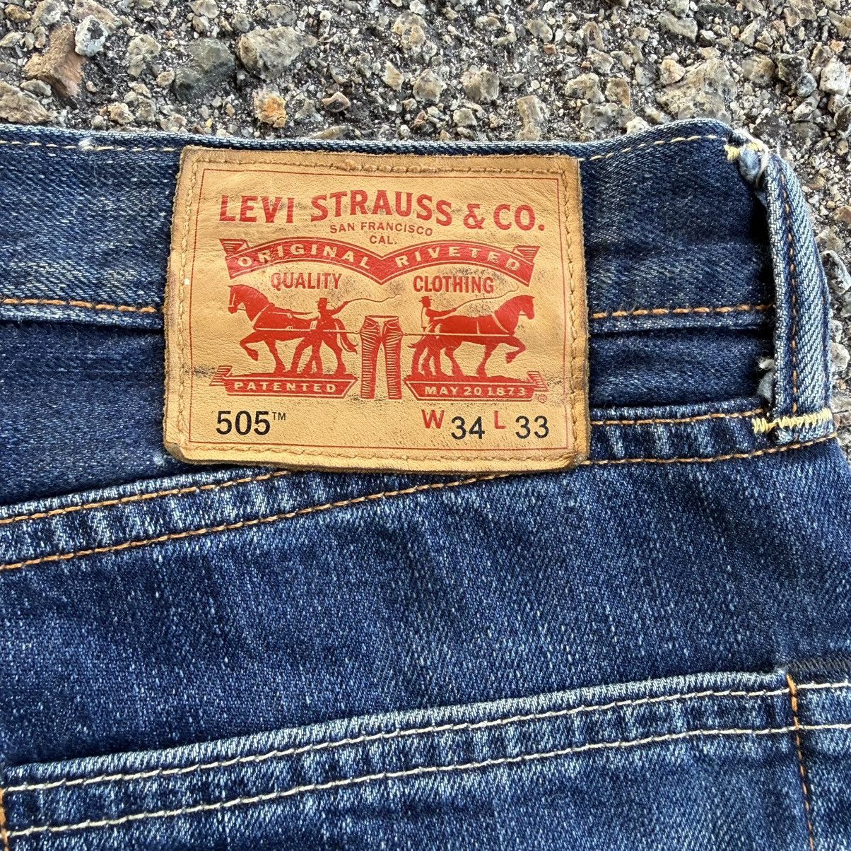 Levi's W35 LEVIS 505 DENIM FADED JEAN PANTS Size US 35 - 12 Thumbnail