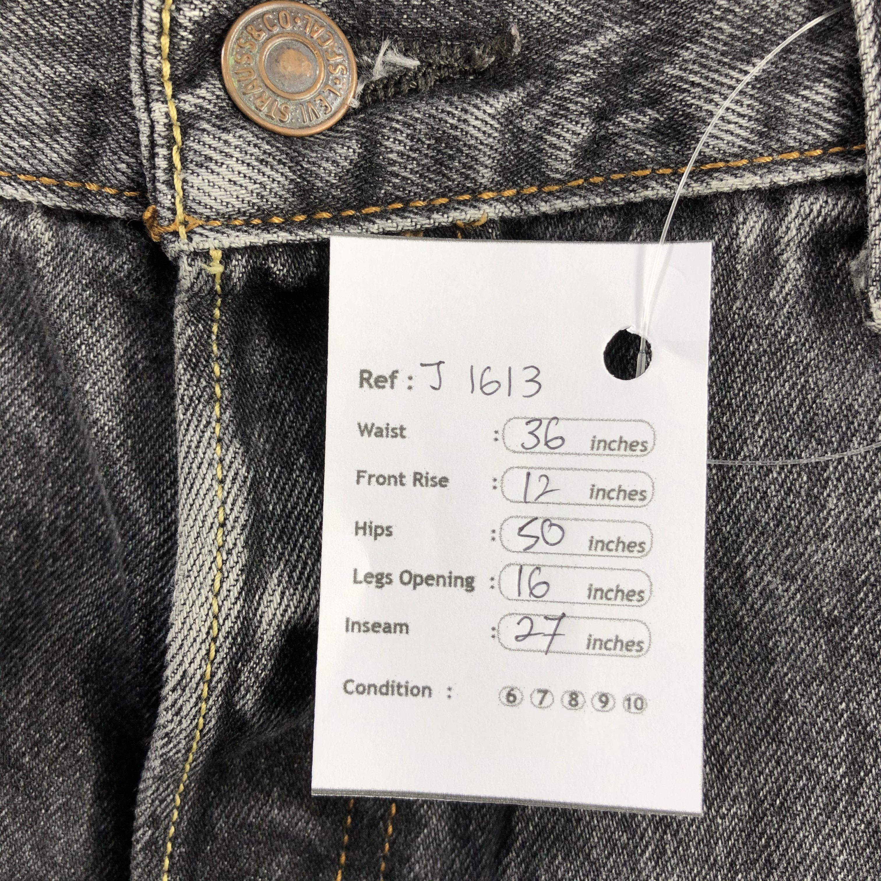 Levi's Vintage Levis 501 Earth Tone Jeans-J1613 Size US 36 / EU 52 - 13 Thumbnail