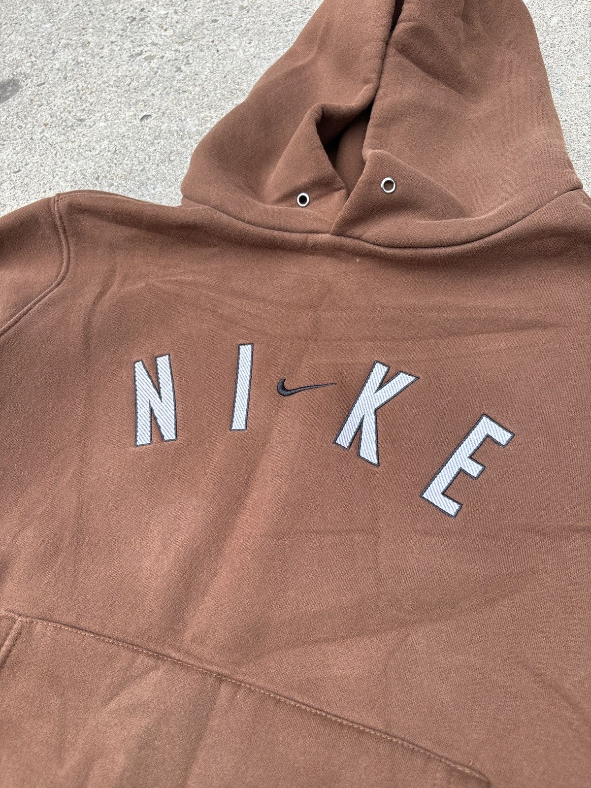 Nike × Vintage vintage nike embroidered hoodie Size US L / EU 52-54 / 3 - 2 Thumbnail