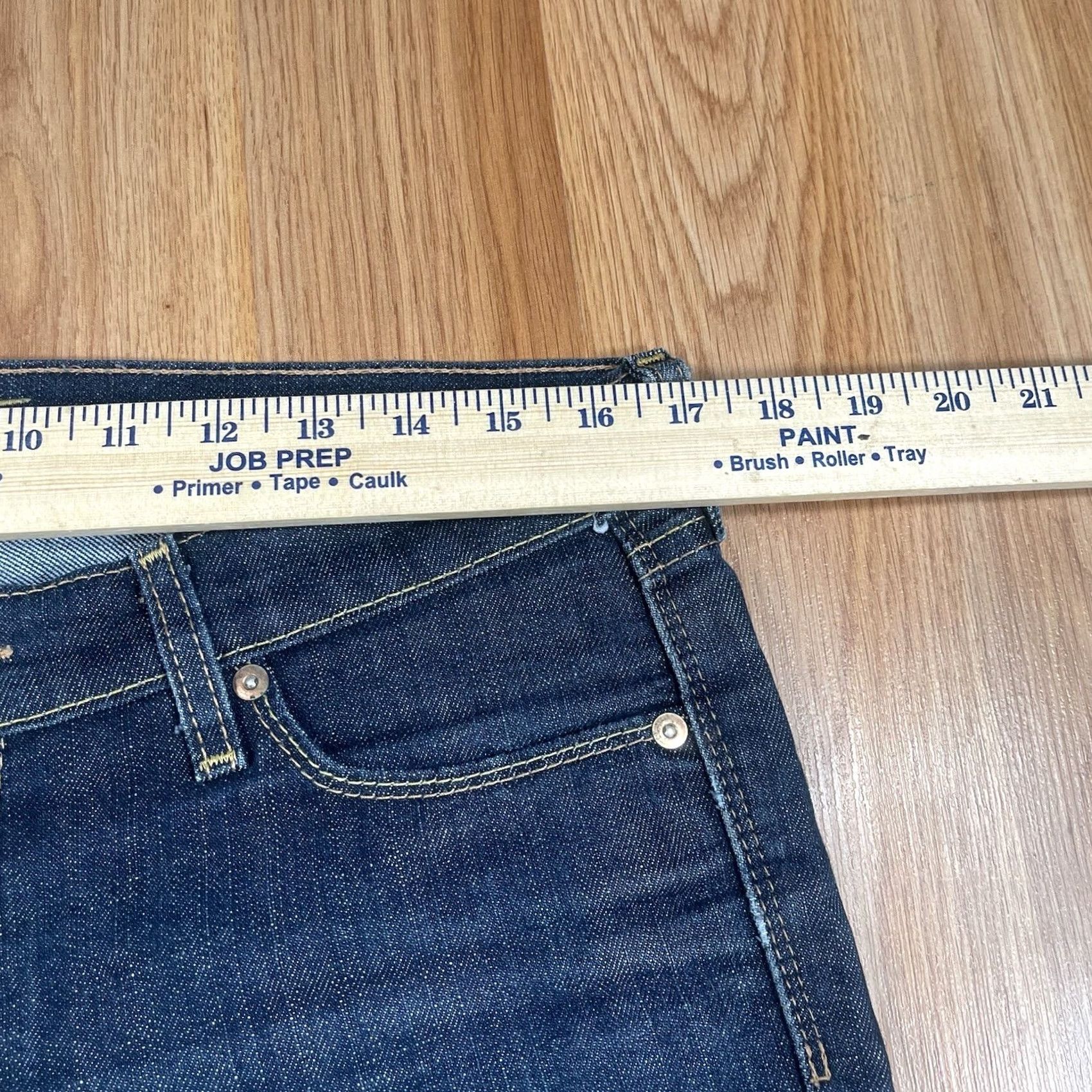 Denime The Flirt Jeans Womens Bootcut Mid Rise Stretch Blue Wash Denim Pants Size 10 Size 32" / US 10 / IT 46 - 4 Thumbnail
