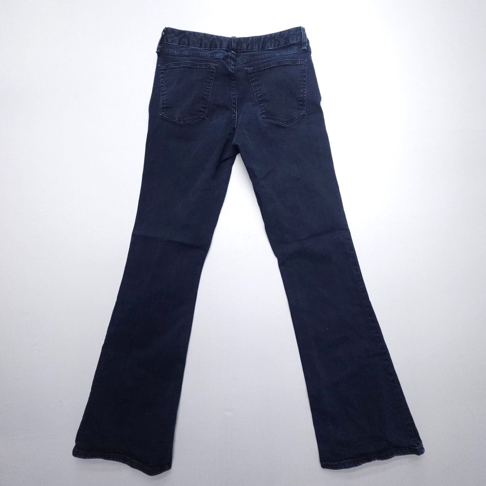 Gap Gap 1969 Bootcut Jeans Blue Dark Wash 27 Regular Denim 5-Pocket Womens Low Rise Stretch Size 27" / US 4 / IT 40 - 2 Thumbnail
