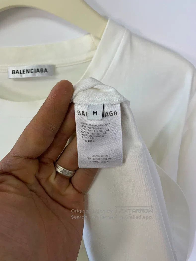 Balenciaga Balenciaga Logo Eco-Friendly Short Sleeve T-Shirt, Women's Size M / US 6-8 / IT 42-44 - 4 Thumbnail