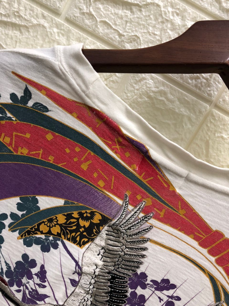 Vintage KARAKURI TAMASHII embroidery Distressed shirt Longsleeve Size US XXL / EU 58 / 5 - 6 Thumbnail