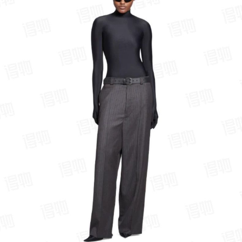 Balenciaga Balenciaga size S Striped waist zipper slacks Size US 27 - 7 Thumbnail
