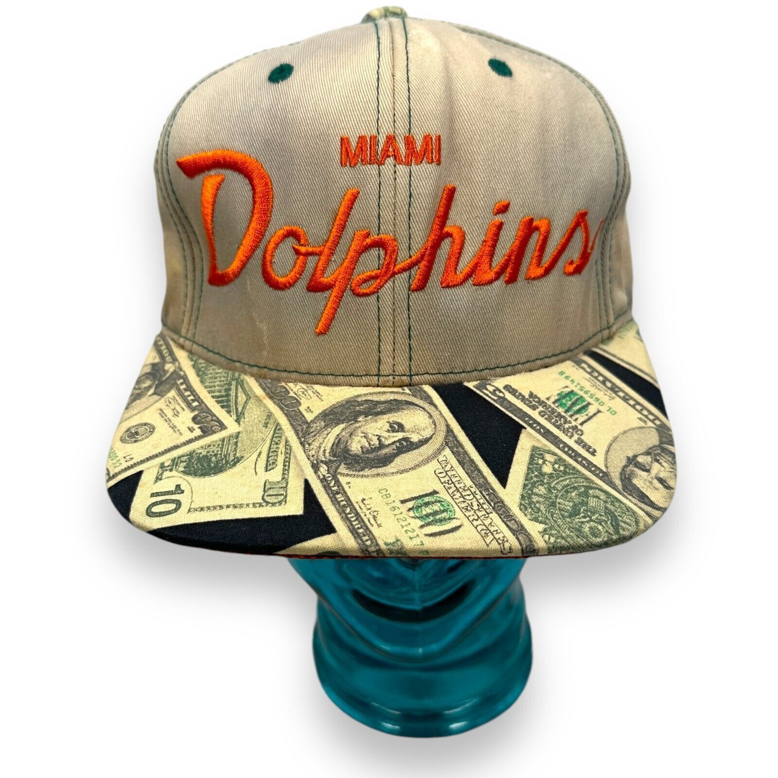 Mitchell & Ness Mitchell & Ness Miami Dolphins Retro Strapback Hat NFL Size ONE SIZE - 1 Thumbnail