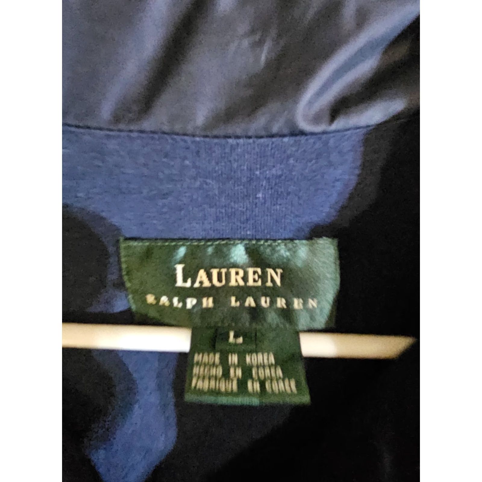 Polo Ralph Lauren VINTAGE Lauren Ralph Lauren Windbreaker Jacket Mens 90s Navy Red Piping Size Lg Blue Logo Zipper Full Zip Pockets Casual Travel Size US L / EU 52-54 / 3 - 4 Thumbnail