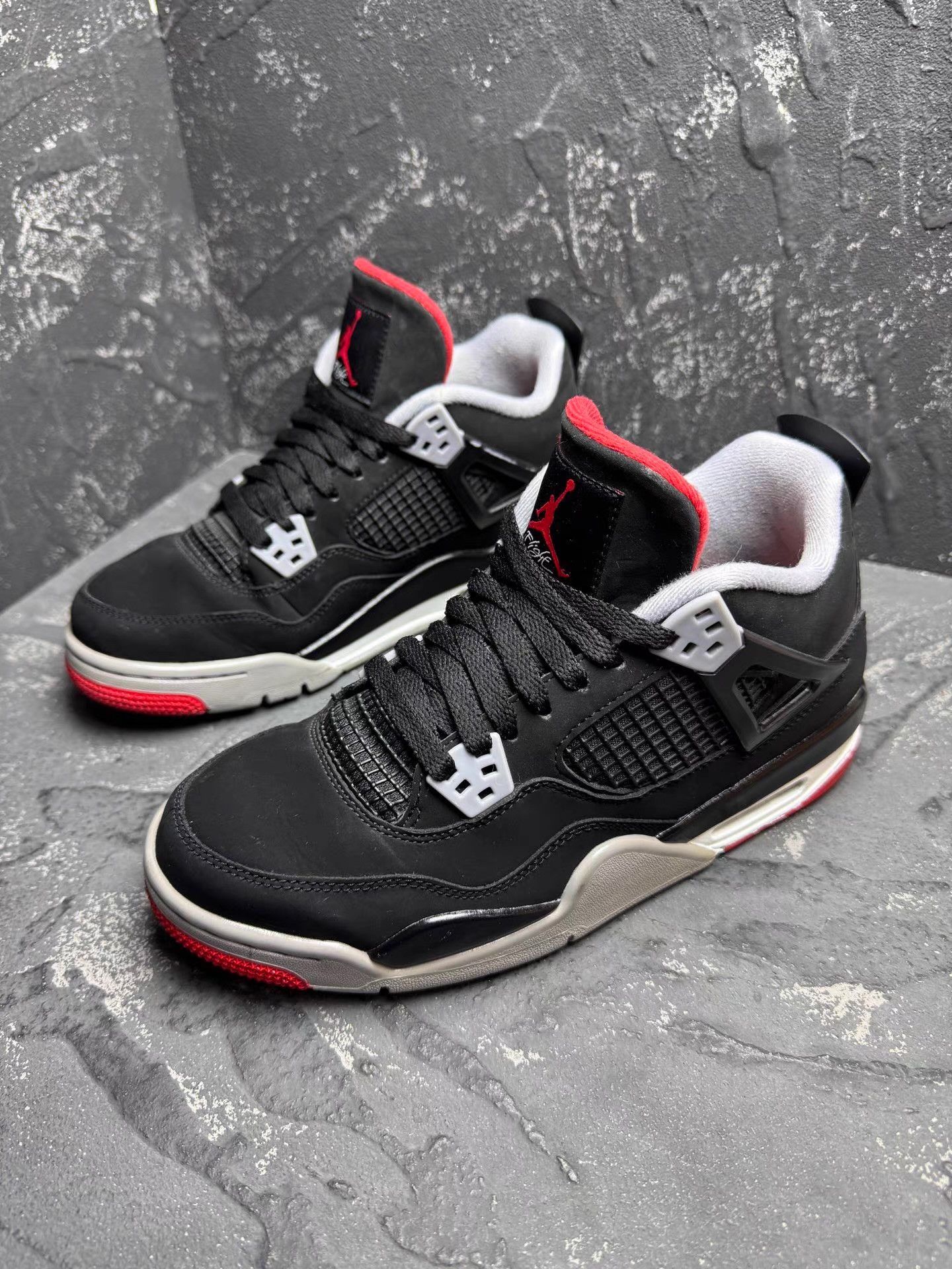 Nike Air Jordan 4 Bulls Black Red (2019) Q10 Size US 7 / EU 40 - 1 Thumbnail