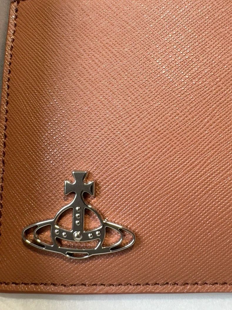 Vivienne Westwood Vivienne Westwood Saturn Logo zipper clip, coffee brown Size ONE SIZE - 5 Thumbnail