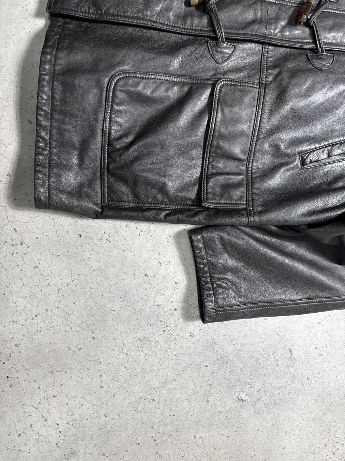 Burberry Burberry London Leather Luxury Vintage Jacket Coat Size US XL / EU 56 / 4 - 3 Thumbnail
