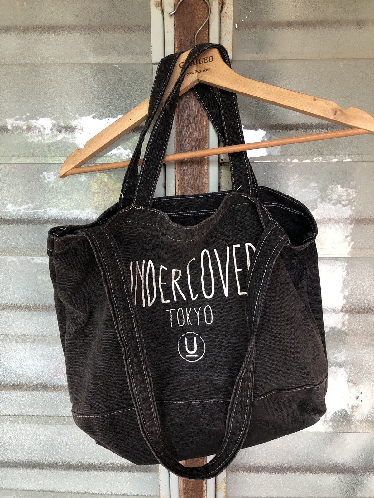 Undercover Vintage Undercover Tokyo Canvas Tote Bag Black Size ONE SIZE - 2 Thumbnail