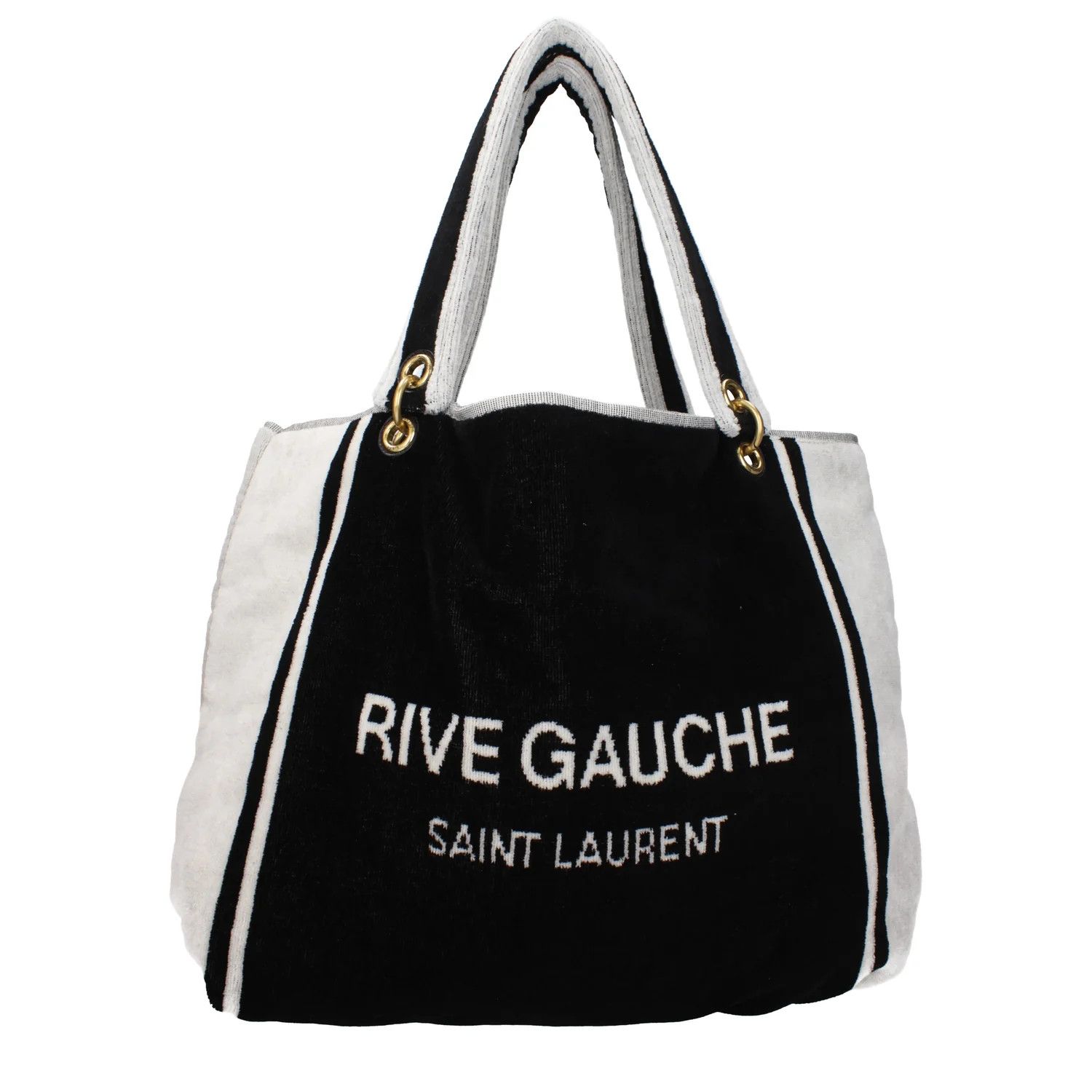 Saint Laurent Paris ob1o1e1124 Size: OS / Fabric Shoulder Bag in Black/White Size ONE SIZE - 1 Thumbnail