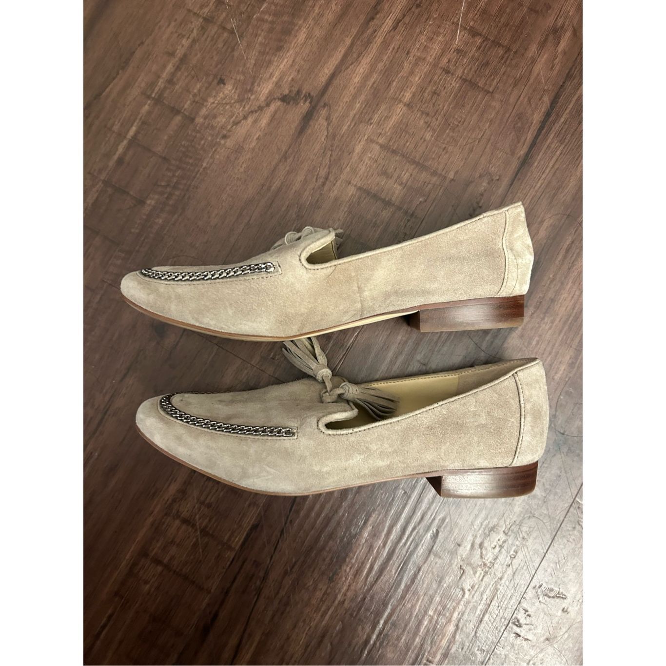 Karl Lagerfeld Karl Lagerfeld Paris Bari Leather Loafers Taupe Shoes, Size Size US 6 / IT 36 - 4 Thumbnail