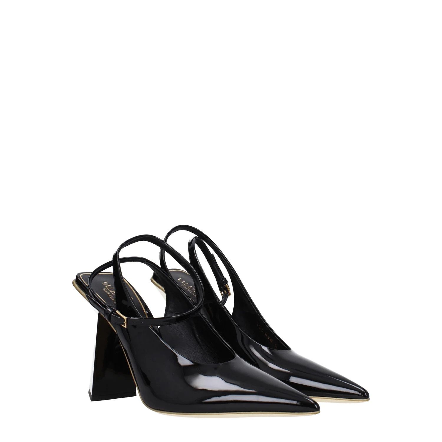Valentino ob1o1e1224 Patent Leather Sandals in Black Size US 10 / IT 40 - 2 Thumbnail