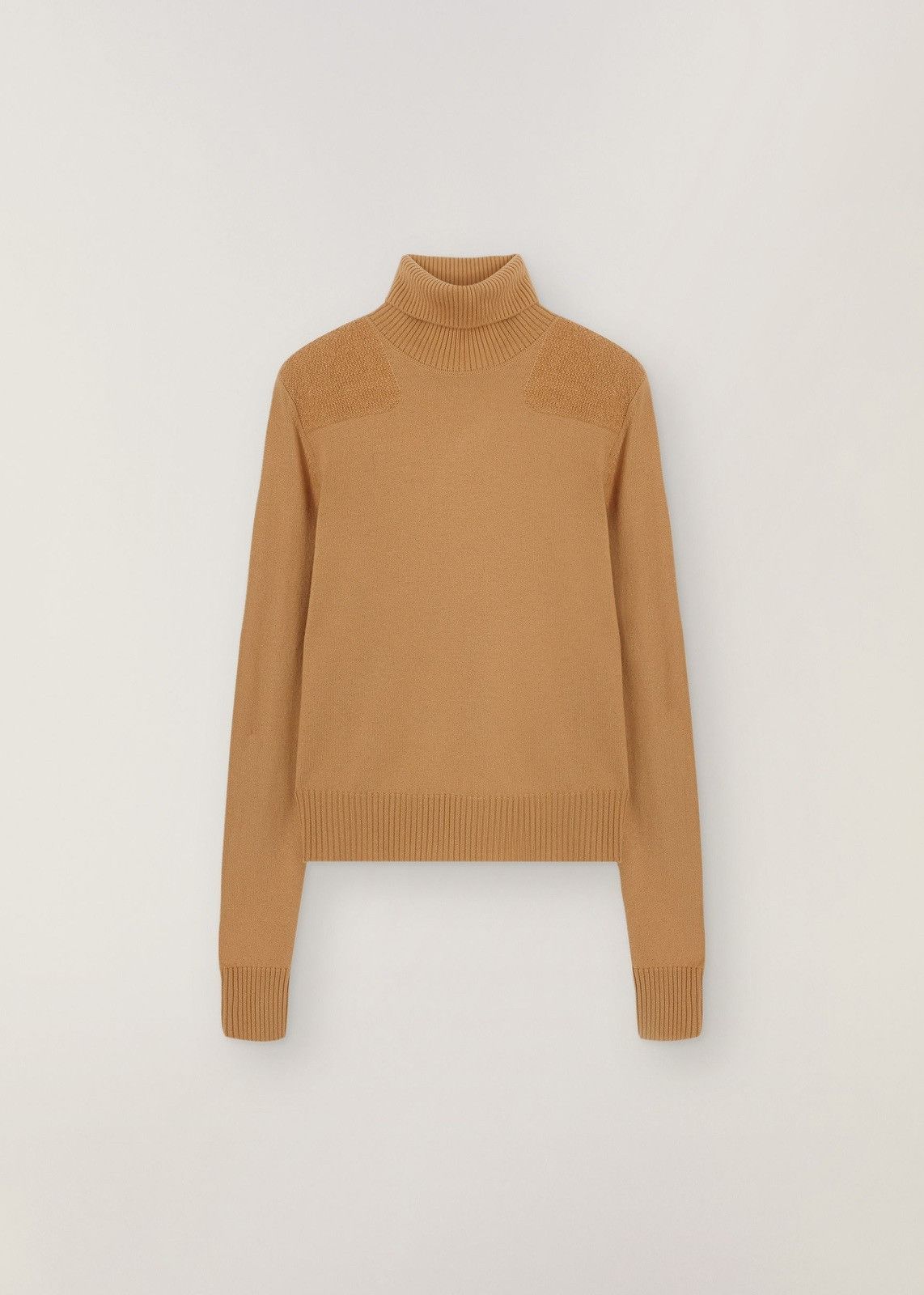 image of Loro Piana O1Loc1C0124 Turtleneck Sweater In Camel, Women's (Size Large)