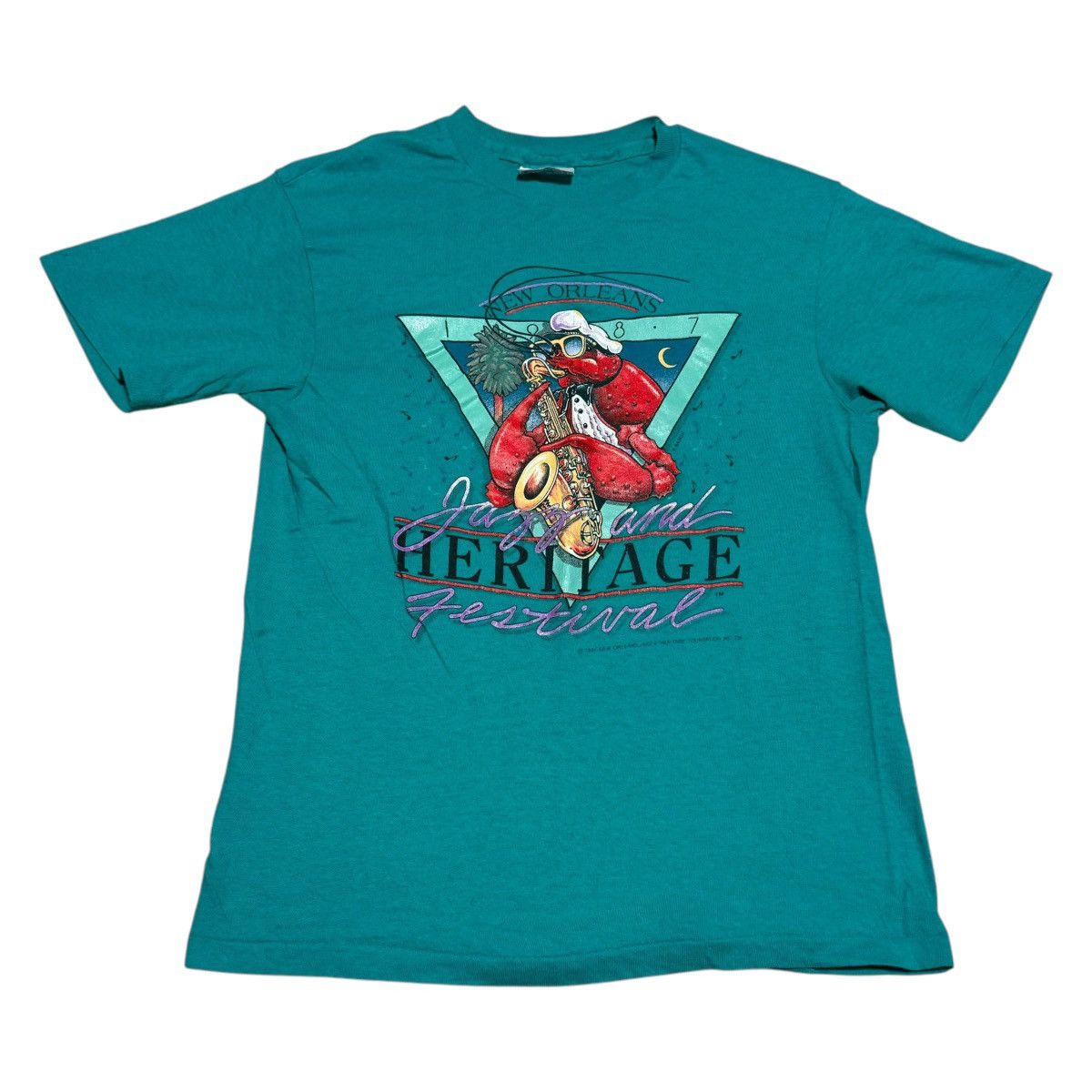 Hanes × Vintage Vintage Hanes 1987 Jazz Festival Music Shirt Adult Small Size US S / EU 44-46 / 1 - 1 Thumbnail