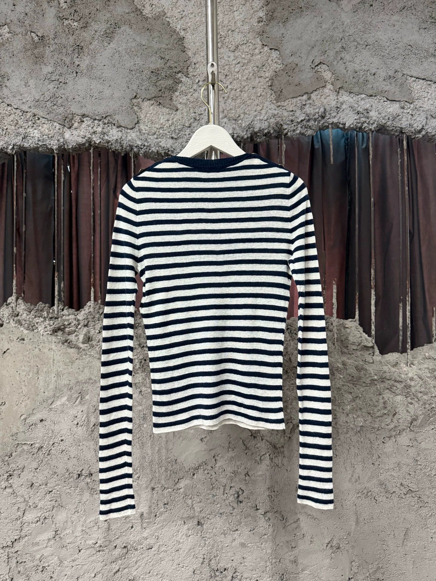 Dior Dior Star Striped Knit Long-Sleeve Women's 34 Size XS / US 0-2 / IT 36-38 - 2 Thumbnail