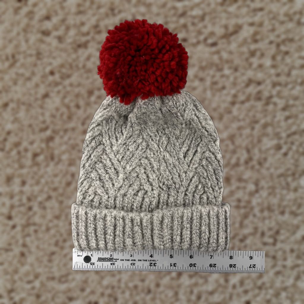 Vintage BeNIEe Toque Womens Beanie Knit Acrylic Polyester Gray One Size Ski Outdoor Adjustable Lightweight Winter Women Size ONE SIZE - 1 Thumbnail