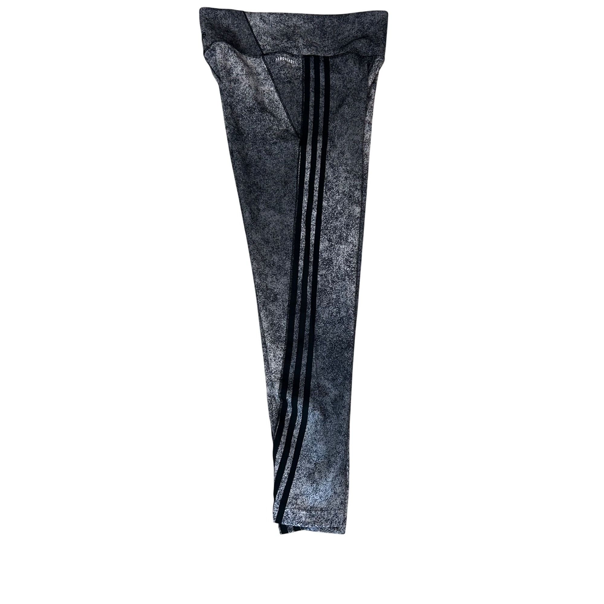 Adidas Adidas Women’s Leggings Grey M Black Triple Stripes Ankle Lo Size 28" / US 6 / IT 42 - 9 Thumbnail