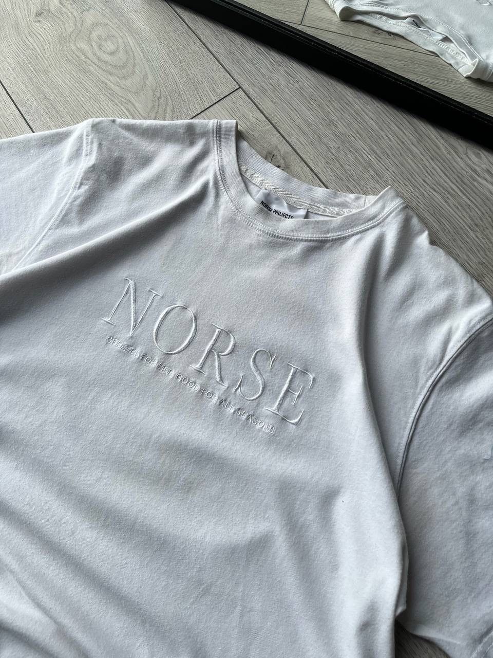 Norse Projects × Vintage Vintage Norse Projects White Boxy Tee Y2K L Size US L / EU 52-54 / 3 - 5 Thumbnail