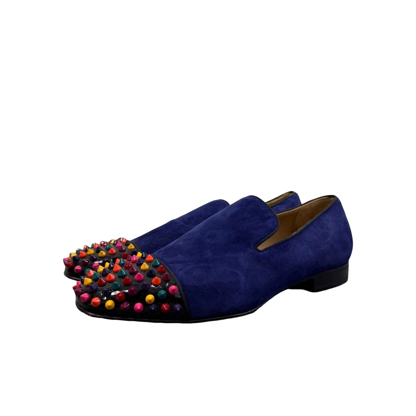Christian Louboutin Christian Louboutin Rainbow Spike Suede Loafers 40.5 Size US 7.5 / EU 40-41 - 1 Thumbnail