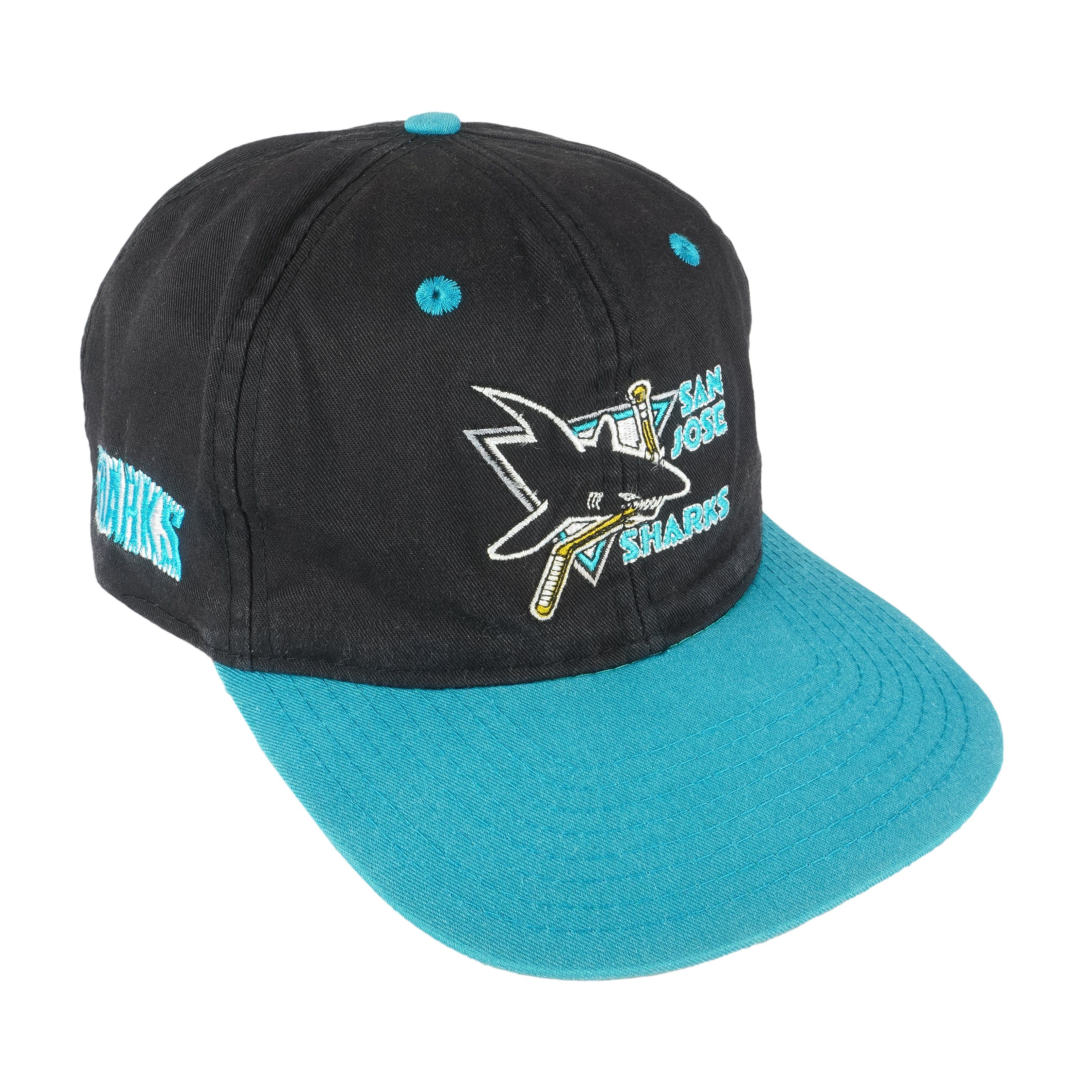 Twins Enterprise Inc. NHL - San Jose Sharks Embroidered Snapback Hat 1990s Size ONE SIZE - 2 Thumbnail