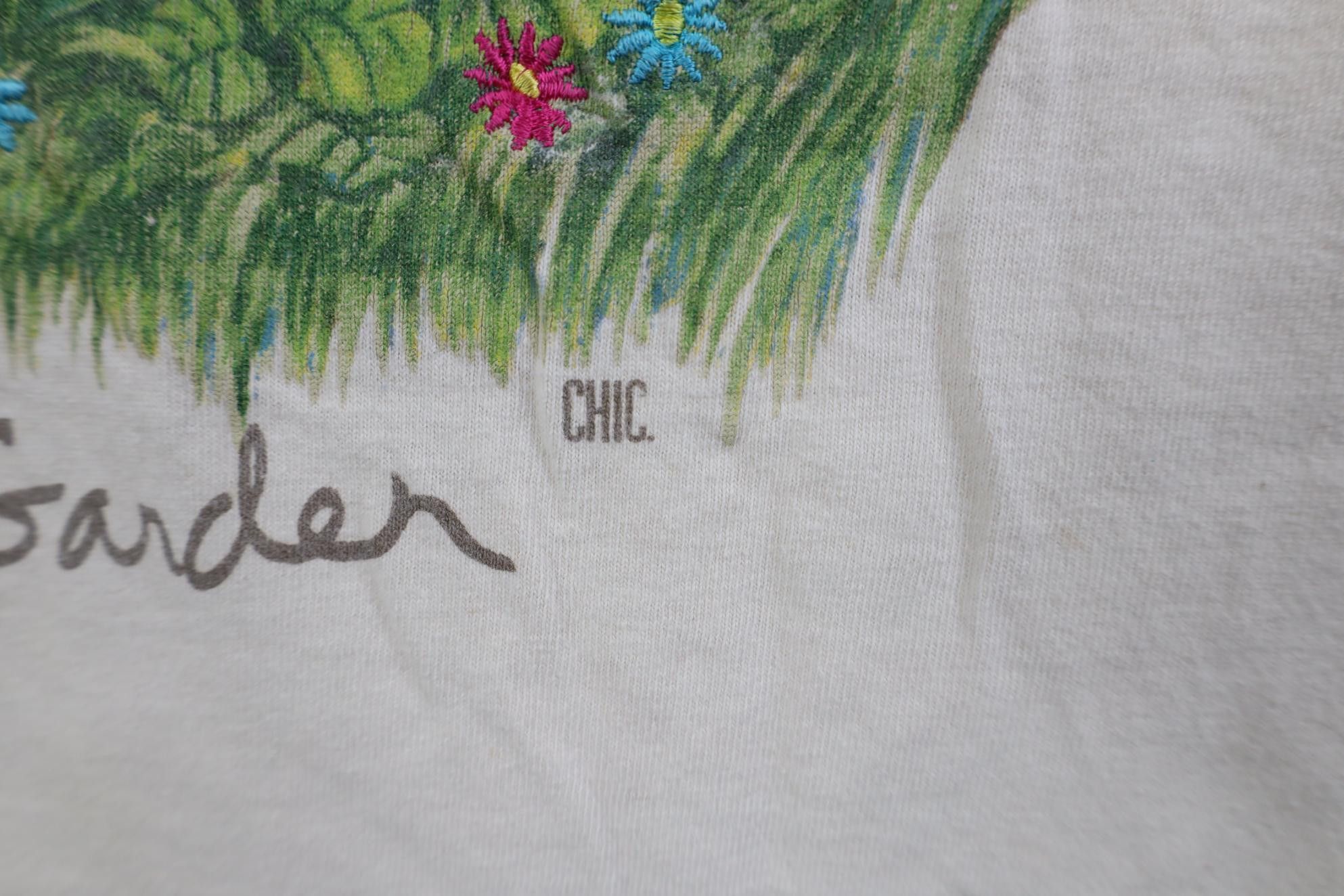 Vintage Vintage 90s Streetwear The Herb Garden T-Shirt Beige USA Size ONE SIZE - 6 Thumbnail